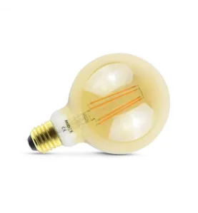 Ampoule LED E27 G95 Filament 8W 1000lm 280° - Blanc Chaud 2700K