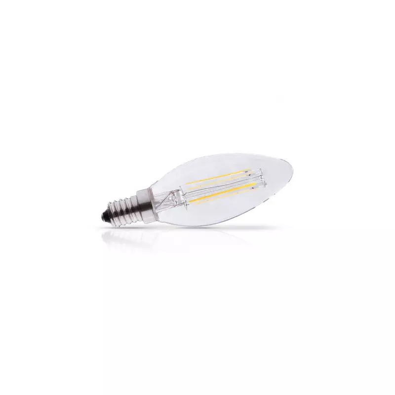 Ampoule LED Dimmable E14 5W 470lm Flamme - Blanc Chaud 2700K