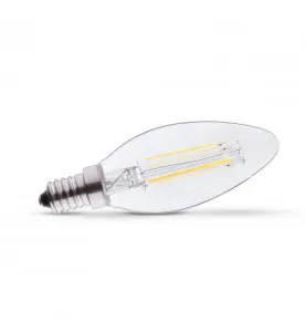 Ampoule LED Flamme E14 4W 470lm 300° Ø35mmx96mm - Blanc Naturel 4000K