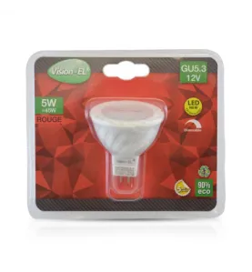 LED Dimmable GU5.3 5W lm Spot - Rouge