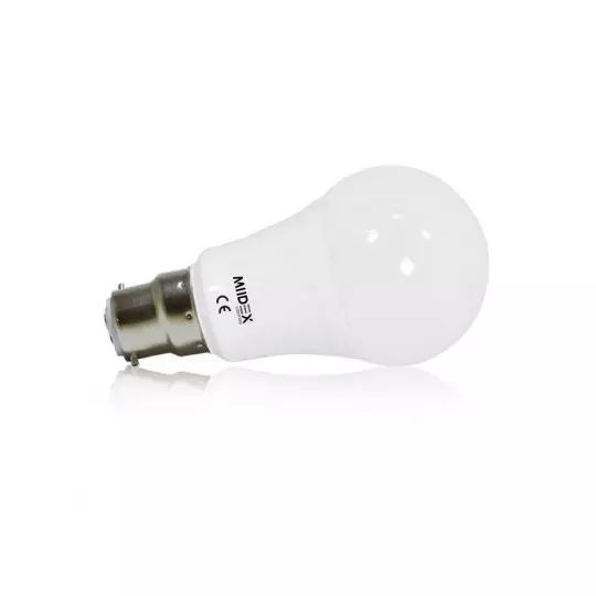 Ampoule LED B22 9W 820lm 180° Ø60mm - Blanc Chaud 3000K