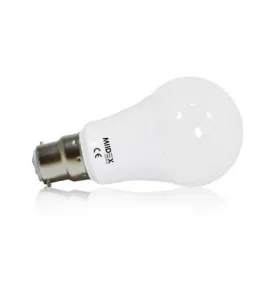 Ampoule LED B22 9W 820lm 180° Ø60mm - Blanc Chaud 3000K