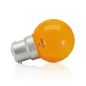 Ampoule LED B22 1W Orange forme G45 230V