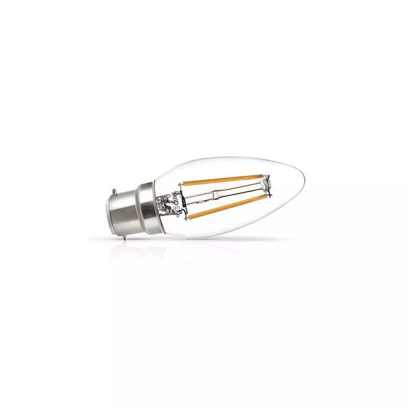 Ampoule LED B22 4W 470lm Flamme - Blanc Chaud 2700K