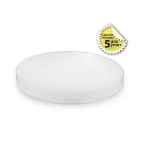 Plafonnier LED Rond AC220/240V 18W 1800lm 120° Etanche IP54 IK10 Ø280mm - Blanc Chaud 3000K