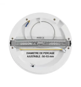 Plafonnier LED Encastrable Dimmable AC220/240V 12W 850lm 100° IP40/20 IK08 Ø166mm - CCT  perçage Ø50mm