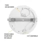 Plafonnier LED Blanc AC220/240V 18W 1800lm 100° IP40/20 IK06 Ø220mm - CCT 3000K / 4000K / 6500K perçage Ø53mm