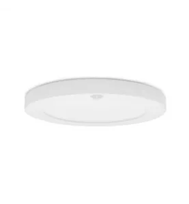 Plafonnier LED Encastrable + Détecteur Réglable AC110/240V 18W 1800lm 120° IP40/20 IK04 Ø230mm - CCT 3000K - 5500K perçage Ø50mm