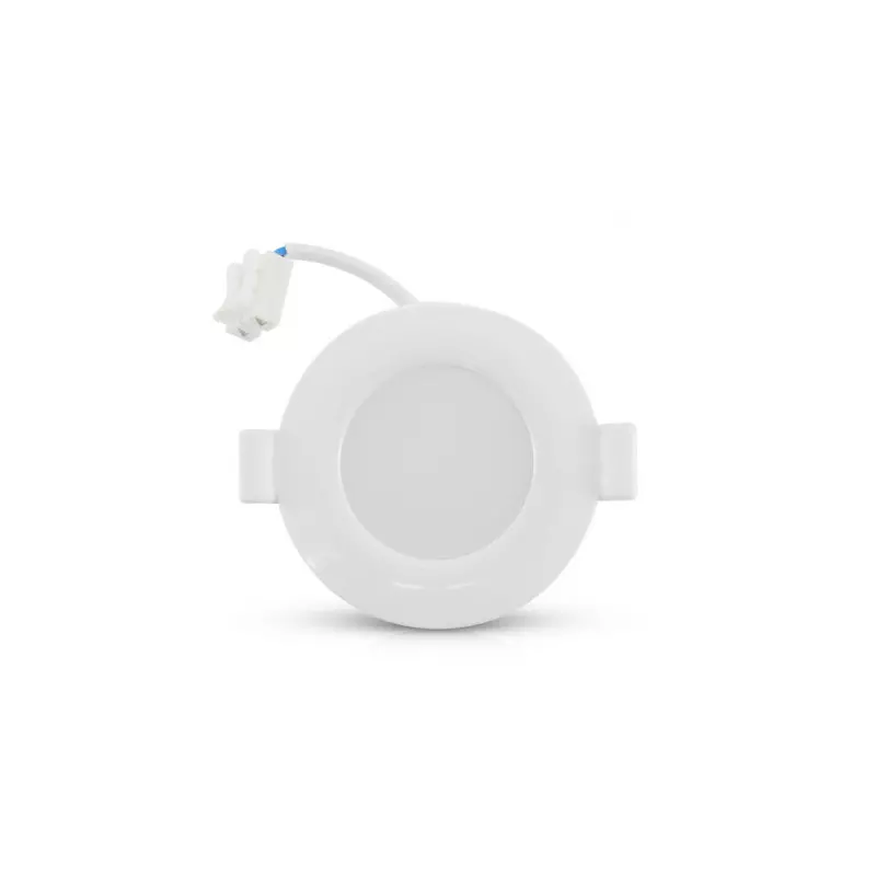 Plafonnier LED AC220/240V 8W 720lm 120° Etanche IP44 IK06 Ø85mm - Blanc Chaud 3000K perçage Ø65mm