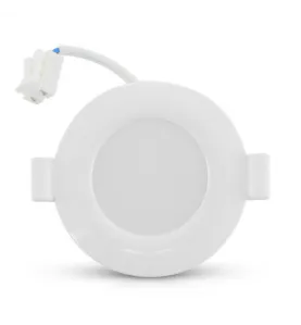 Plafonnier LED AC220/240V 8W 720lm 120° Etanche IP44 IK06 Ø85mm - Blanc Chaud 3000K perçage Ø65mm