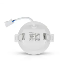 Plafonnier LED AC220/240V 8W 720lm 120° Etanche IP44 IK06 Ø85mm - Blanc Chaud 3000K perçage Ø65mm