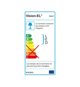 Spot LED Encastrable AC220/240V 12W 1200lm 100° IP20 IK06 Ø173mm - Blanc du Jour 6000K perçage Ø150mm