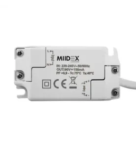 Spot LED Encastrable AC220/240V 25W 2150lm 38° Blanc/Argenté IP20 Ø230mm - Blanc du Jour 6000K perçage Ø200mm