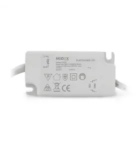 Plafonnier LED Encastrable AC220/240V 10W 750lm 120° Etanche IP40 IK06 147x147mm - Blanc Naturel 4000K perçage 127x127mm