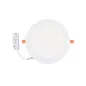 Plafonnier LED Encastrable Blanc 12W 1050lm/1140lm/1100lm 120° Ø175x24mm - CCT 3000K / 4000K / 6000K