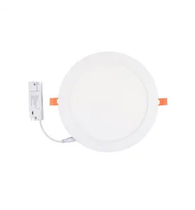 Plafonnier LED Encastrable Blanc 12W 1050lm/1140lm/1100lm 120° Ø175x24mm - CCT 3000K / 4000K / 6000K