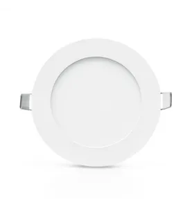 Plafonnier LED Encastrable AC220/240V 6W 450lm 120° Etanche IP40 IK08 Ø120mm - Blanc Chaud 3000K perçage Ø107mm