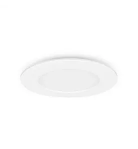 Plafonnier LED Encastrable 6W 450lm 120° Etanche IP40 IK08 Ø128mm - Blanc Chaud 3000K perçage Ø107mm