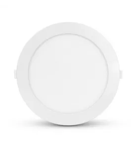 Plafonnier LED Encastrable AC220/240V 18W 1900lm 120° Etanche IP40 IK08 Ø230mm - Blanc Naturel 4000K perçage Ø205mm