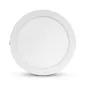 Plafonnier LED AC220/240V 24W 2100lm 120° IP40 IK06 Ø300mm - Blanc Chaud 3000K perçage Ø272mm