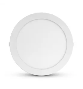 Plafonnier LED AC220/240V 24W 2100lm 120° IP40 IK06 Ø300mm - Blanc Chaud 3000K perçage Ø272mm