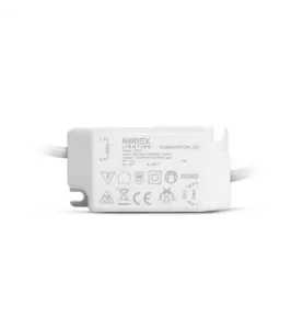 Plafonnier LED AC220/240V 24W 2100lm 120° IP40 IK06 Ø300mm - Blanc Chaud 3000K perçage Ø272mm