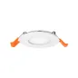 Plafonnier LED Encastrable AC220/240V 3W 235lm 120° Etanche IP44 IK06 Ø90mm - Blanc Chaud 3000K perçage Ø75mm