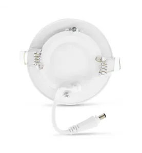 Plafonnier LED Encastrable Blanc 3W 180lm 120° Ø85mmx22mm - Blanc Chaud 3000K