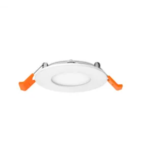 Plafonnier LED Encastrable AC220/240V 3W 235lm 120° Etanche IP40 IK06 Ø90mm - Blanc Naturel 4000K perçage Ø75mm