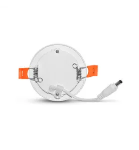 Plafonnier LED Encastrable AC220/240V 3W 235lm 120° Etanche IP40 IK06 Ø90mm - Blanc du Jour 6000K perçage Ø75mm