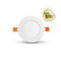 Plafonnier LED Encastrable Blanc 6W 450lm 120° Ø120x22mm - Blanc Chaud 3000K