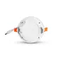 Plafonnier LED Encastrable Blanc 6W 450lm 120° Ø120x22mm - Blanc Chaud 3000K