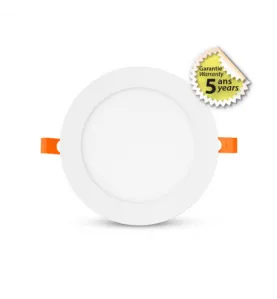 Plafonnier LED Encastrable Blanc 12W 1050lm 120° Ø175x24mm - Blanc Chaud 3000K