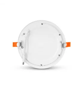 Plafonnier LED Encastrable Blanc 12W 1050lm 120° Ø175x24mm - Blanc Chaud 3000K