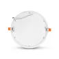 Plafonnier LED Encastrable Blanc 18W 1660lm 120° Ø225x24mm - Blanc Naturel 4000K