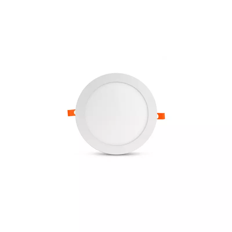 Plafonnier LED Encastrable AC220/240V 18W 1660lm 120° Etanche IP40 IK06 Ø225mm - Blanc du Jour 6000K perçage Ø205mm