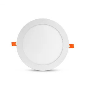 Plafonnier LED Encastrable AC220/240V 18W 1660lm 120° Etanche IP40 IK06 Ø225mm - Blanc du Jour 6000K perçage Ø205mm