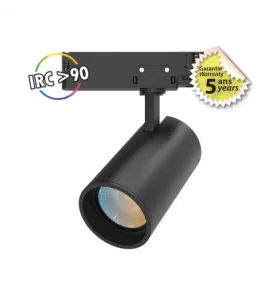 Spot LED sur Rail Inclinable/Orientable AC220/240V 35W 3080lm 24° IP20 IK05 Ø85mm - CCT