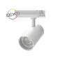 Spot LED sur Rail Orientable + Adaptateur Rail 3 Allumages Blanc 35W 3850lm 24° Ø75mm - Blanc Chaud 3000K