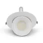 Spot LED Escargot Orientable 38W 3725/4115/3720lm 90° Ø195mmx135mm - Blanc chaud à Blanc du jour CCT 3000K/4000K/5700K