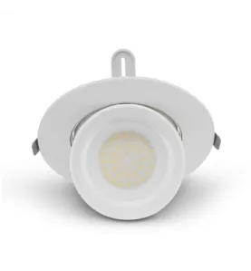 Spot LED Escargot Orientable 38W 3725/4115/3720lm 90° Ø195mmx135mm - Blanc chaud à Blanc du jour CCT 3000K/4000K/5700K