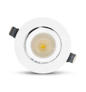 Spot LED Escargot Encastrable Rond Orientable 20W 1600lm 38° - Blanc Naturel 4000K