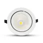 Spot LED Escargot Encastrable Orientable 60W 4800lm 25° Ø190mmx160mm- Blanc Naturel 4000K