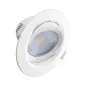 Spot LED SMD Orientable 10W 800lm 38° Ø120mmx50mm - Blanc Chaud 3000K