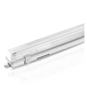 Boitier LED pour 1 Tube T8 36W 180° Étanche IP65 IK10 1200mm