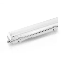 Boitier LED pour 2 Tubes T8 36W 180° Étanche IP65 IK10 1200mm