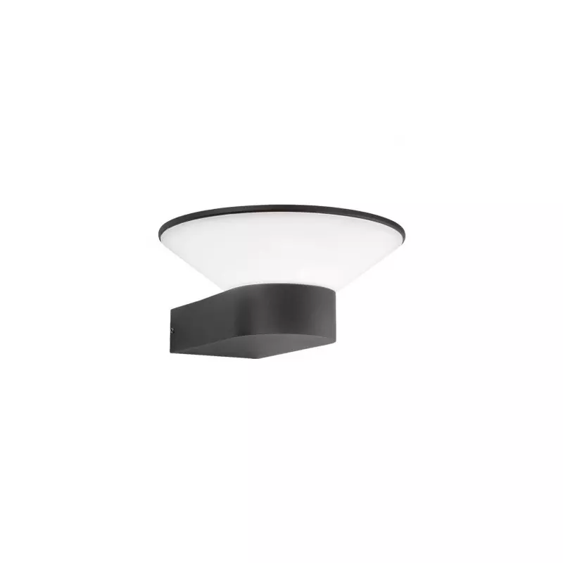 Applique Murale LED AC220/240V 13W 500lm 110° Gris Étanche IP54 IK08 89mmx198mm - Blanc Chaud 3000K