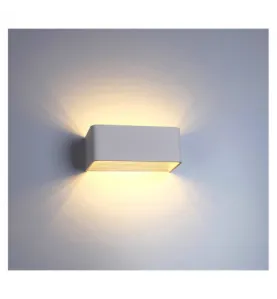 Applique Murale LED Blanc 6W 500lm 130° - Blanc Chaud 3000K