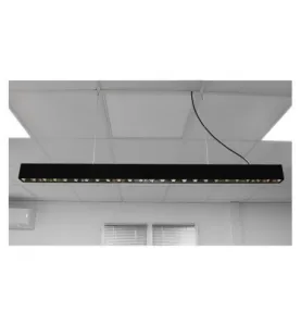 Linéaire LED AC220/240V 30W 3300lm 65° IP20 IK08 1200mm Noir - Blanc Naturel 4000K