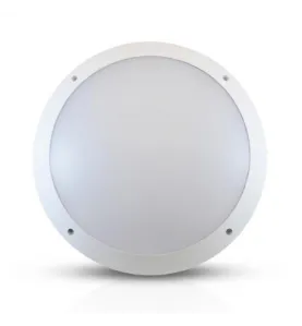 Hublot LED à Détecteur Blanc 20W 2000lm 120° IP65 Ø300 - Blanc Naturel 4000K